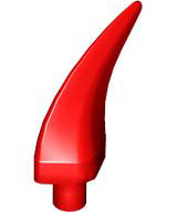 Animal Body Part, Barb / Claw / Tooth / Talon / Horn, Medium in Red