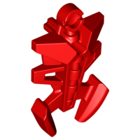 Large Figure Torso Cover, Armor, Small Triangular with Pincer End in Red