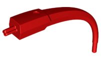 Large Figure Tail / Horn in Red
