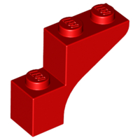 Brick Arch 1 x 3 x 2 in Red