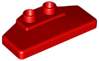Duplo Rear Spoiler 2 x 4 x 1 / 2 [Plain] in Red