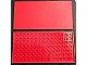 Tile 8 x 16 with Bottom Tubes in Red