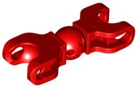 Large Figure Skeletal, Limb with Ball Sockets in Red