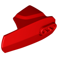 Large Figure Limb Cover, Size 6, Armor with Ball Joint Socket in Red