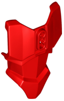 Large Figure Torso Cover, Armour with 2 Chest Holes and Ball Joint Socket in Red