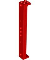 Support 2 x 2 x 13 with 5 Pin Holes in Red