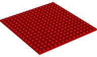 Plate 16 x 16 in Red