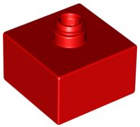 Duplo Turntable / Cannon Base 2 x 2 in Red