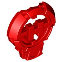 Large Figure Chest Badge with 'H' Hero Factory Logo Design in Red