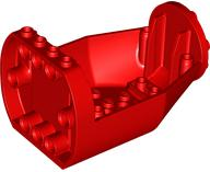 Aircraft Fuselage Curved Forward 6 x 9 x 4 1/3 Bottom in Red