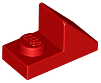 Brick Sloped 45° 2 x 1 with 2/3 Cutout [Original Version] in Red