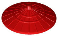 Hat, Conical Asian Style in Red