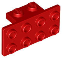 Bracket 1 x 2 - 2 x 4 in Red
