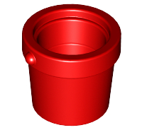 Bucket 1 x 1 x 1 in Red