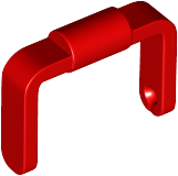 Bucket 1 x 1 x 1 Handle in Red