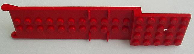 Vehicle Base, Trailer 4 x 16 x 1, Platform in Red