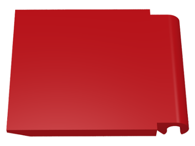 Trailer Base Ramp 4 x 16 x 1 in Red