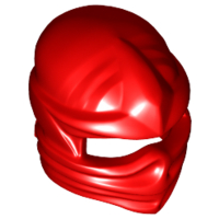Hoofddeksel in rood