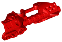 Large Figure Weapon, Zamor Sphere Launcher, Top with Barrel and Sight in Red