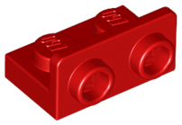 Bracket 1 x 2 - 1 x 2 Inverted in Red