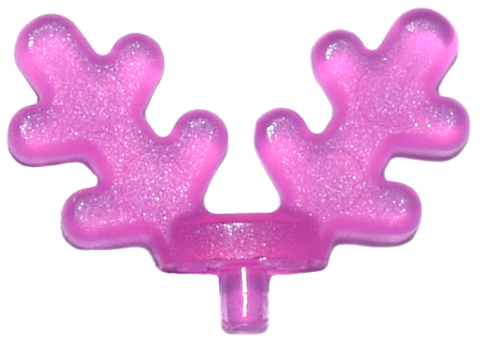 Headwear Accessory Antlers in Trans-Dark Pink