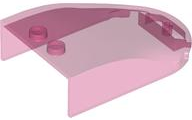 Windscreen 6 x 4 x 1 Curved in Trans-Dark Pink