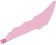 Large Figure Weapon Sword with Axle Connector in Trans-Dark Pink
