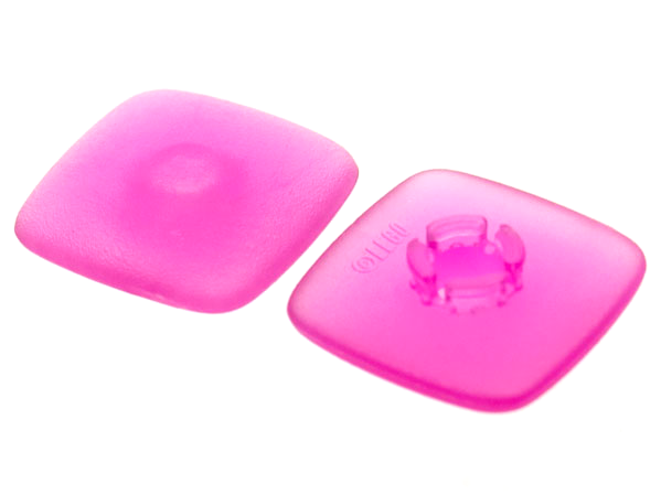 Clikits Icon, Square 2 x 2 Large with Pin in Trans-Dark Pink