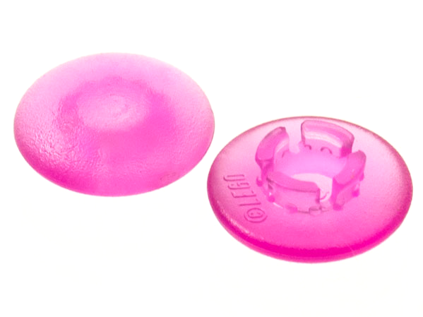 Clikits Icon, Round 2 x 2 Small Thin with Pin in Trans-Dark Pink