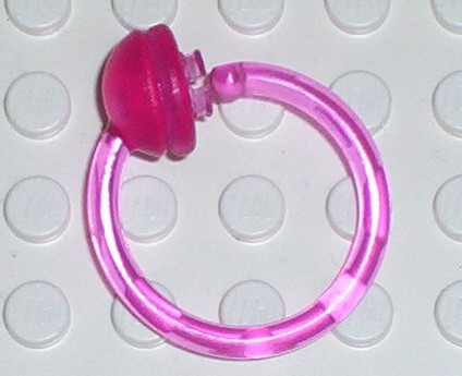 Clikits Ring 3 x 3 (Paper Pad Fastener) in Trans-Dark Pink
