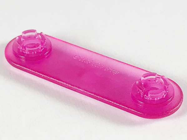 Clikits Connector, Straight 2 x 5 with 2 Pins in Trans-Dark Pink