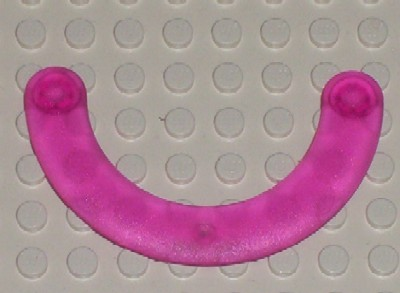 Clikits Connector, C-Shape 8 x 4 with 2 Pins in Trans-Dark Pink