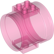 Tube, Slide Straight in Trans-Dark Pink