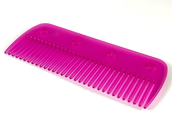 Clikits Hair Comb with 4 Holes in Trans-Dark Pink