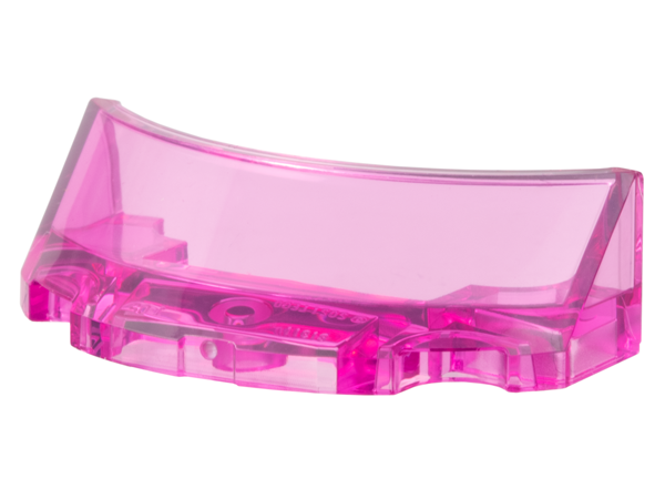 Windscreen 2 x 4 Half Dome in Trans-Dark Pink