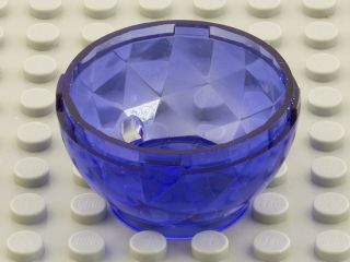 Pod, Round, Faceted 4 x 4 x 1 2/3 (Dragon Egg Bottom) in Trans-Purple