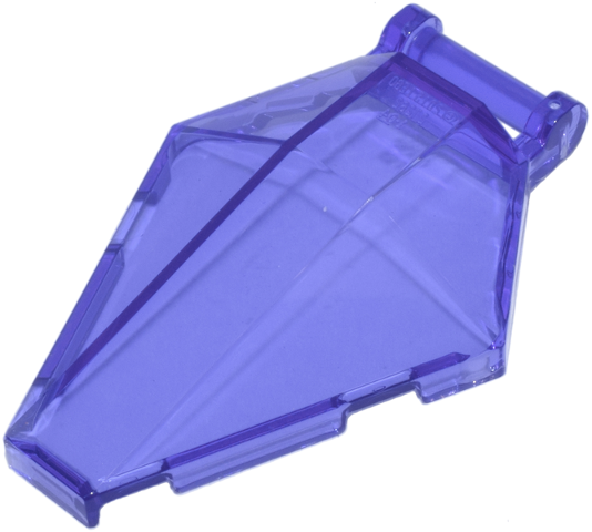 Windscreen 6 x 4 x 1 Hexagonal with Handle in Trans-Purple