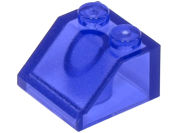 Brick Sloped 45° 2 x 2 in Trans-Purple
