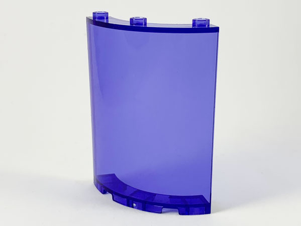 Panel 4 x 4 x 6 Quarter Cylinder in Trans-Purple