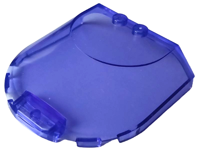 Windscreen 6 x 6 x 1 1/3 in Trans-Purple
