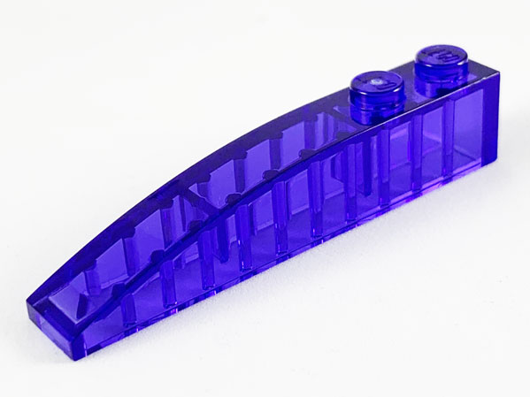 Brick Curved 6 x 1 in Trans-Purple