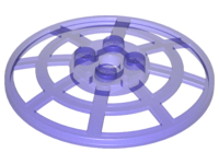 Dish 6 x 6 Inverted, Radar / Webbed [Anti-studs at 90°] in Trans-Purple