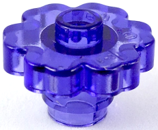 Plant, Flower 2 x 2 - Round [Open Stud] in Trans-Purple