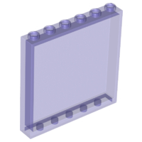 Panel 1 x 6 x 5 in Trans-Purple