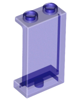 Panel 1 x 2 x 3 [Side Supports / Hollow Studs] in Trans-Purple