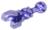Large Figure Skeletal, Limb, 5L with Ball Joint on Axle and Ball Socket in Trans-Purple