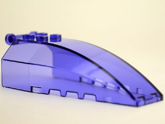 Windscreen 8 x 4 x 2 with 4 Studs and Handle in Trans-Purple