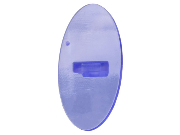 Shield Ovoid with Grip [Plain] in Trans-Purple