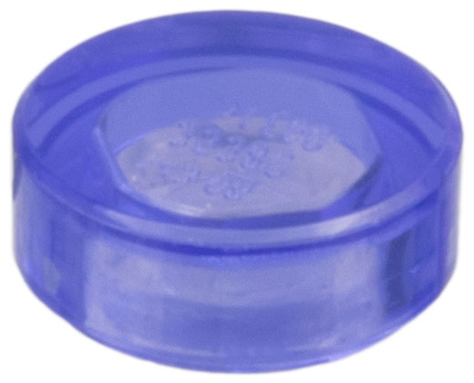 Tile Round 1 x 1 in Trans-Purple