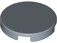 Tile Round 2 x 2 with Bottom Stud Holder in Sand Blue